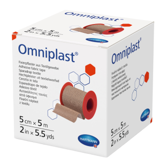 Plasture textil Omniplast, 5 cm*5 m, 1 rola, Hartmann