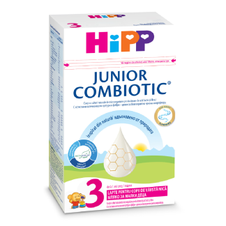 Formula de lapte praf, Junior Combiotic 3, +1 an, 500g, Hipp