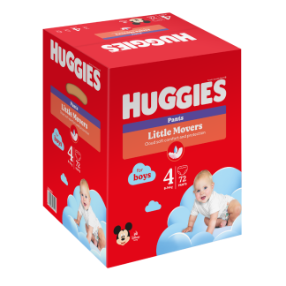 Scutece chilotel, Baieti, Marimea 4, 9-14 kg, 72 bucati, Huggies