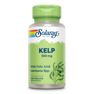 Kelp si Acid Folic Solaray, 100 capsule, Secom