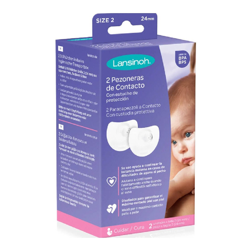 Protectoare mamelon, 24 mm, 2 bucati, Lansinoh