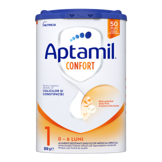 Lapte praf Confort 1, 0-6 luni, 800 g, Aptamil