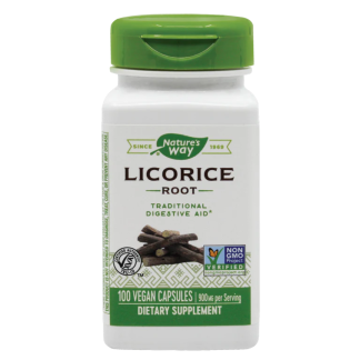 Secom Licorice (Lemn dulce) 450mg, 100 capsule vegetale
