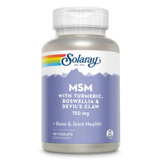 MSM 750mg Solaray, 90 capsule vegetale, Secom