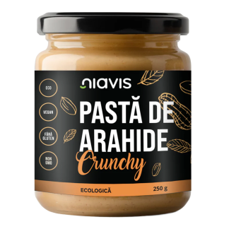 Pasta de Arahide Crunchy Ecologica BIO, 250g, Niavis
