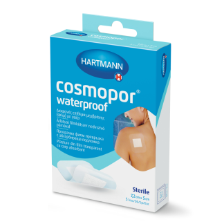 Plasturi sterili Cosmopor Waterproof 7,2*5 cm, 5 bucati, HartMann