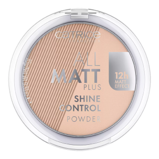 Pudra compacta All Matt Plus Shine Control, 030 Warm Beige, 10 g, Catrice