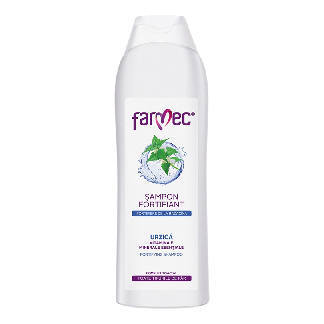 Sampon fortifiant cu Urzica si Vitamina E, 400 ml, Farmec