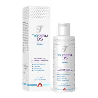 Sampon intensiv pentru dermatita seboreica Tioderm DS, 150 ml, Braderm
