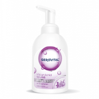 Sapun lichid spuma, Pure&Soft, 300 ml, Gerovital