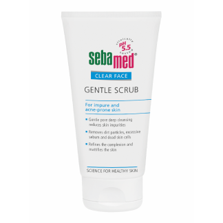 Scrub dermatologic antiacneic Clear Face, 150 ml, Sebamed