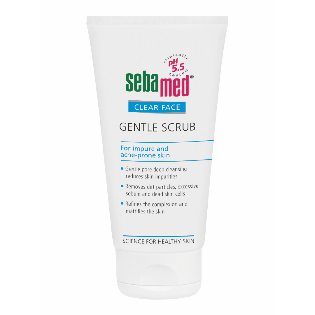 Scrub dermatologic antiacneic Clear Face, 150 ml, Sebamed