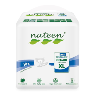 Scutece pentru adulti Combi Maxi Line, marimea XL, 10 bucati, Nateen