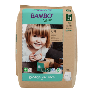 Scutece chilotei Eco Pants Nr.5, 11-17kg, 19 bucati, Bambo Nature