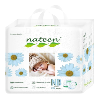 Scutece hipoalergenice Flex&Fit Premium, New Born, Nr 1, 3-5 kg, 20 bucati, Nateen