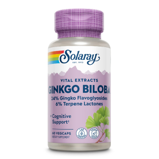 Ginkgo Biloba 60mg Solaray, 60 capsule, Secom