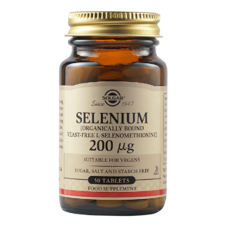 Seleniu 200mcg, 50 tablete, Solgar
