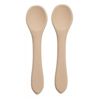 Set Lingurite din silicon, 6 luni+, Bubble Beige, Appekids