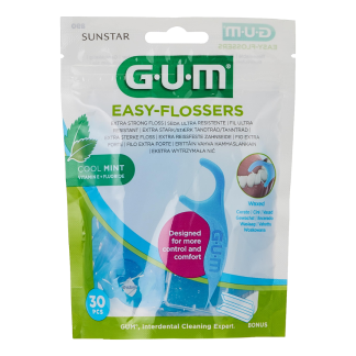 Ata dentara Easy Flossers, 30 bucati, Sunstar Gum
