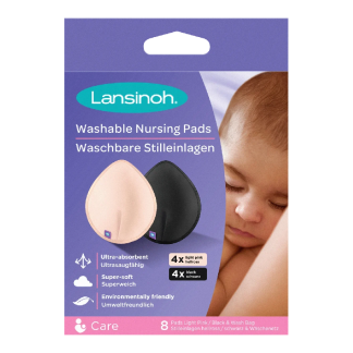 Tampoane san refolosibile negru, roz, 8 bucati, Lansinoh