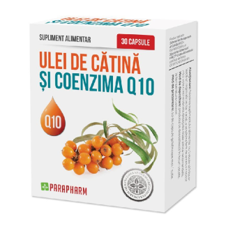 Ulei de catina si coenzima Q10, 30 capsule, Parapharm