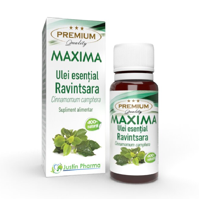 Ulei esential de ravintsara Maxima, 10 ml, Justin Pharma
