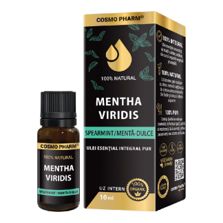 Ulei esential integral pur de menta dulce, 10 ml, Cosmopharm