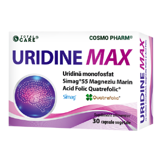 Uridine Max, 250 mg, 30 capsule vegetale, Cosmo Pharm