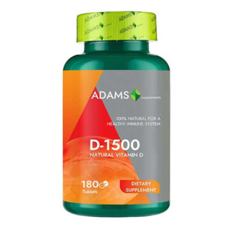 Vitamina D-1500, 60 tablete, Adams