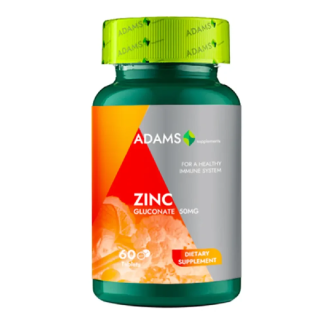 Zinc, 60 tablete, Adams