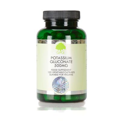 Potasiu (gluconat) 500mg, 120 capsule, G&G -