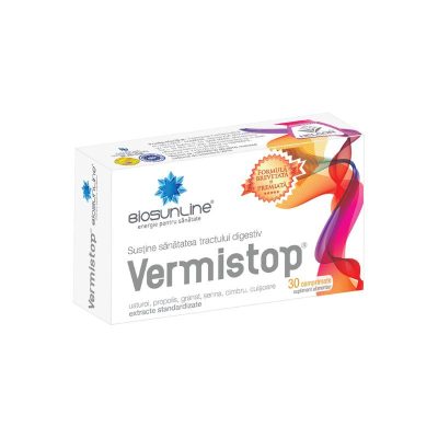 Vermistop, 30 comprimate, Helcor -