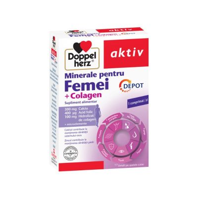 Minerale pentru femei + Colagen, 30 comprimate, Doppelherz -
