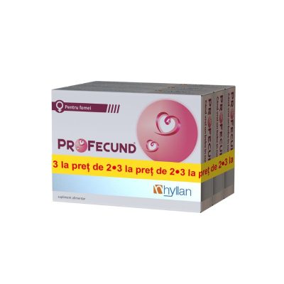 Pachet Profecund (2+1), 30 capsule, Hyllan -