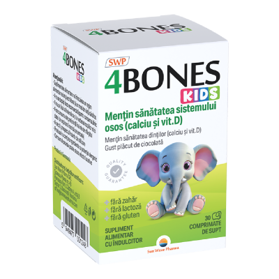 4 Bones Kids, 30 comprimate, Sun Wave Pharma -