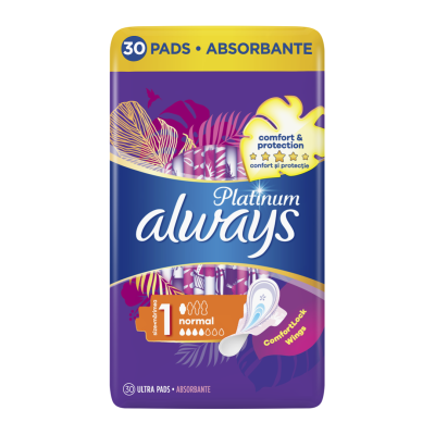 Absorbante Platinum Normal, 30 bucati, Always -