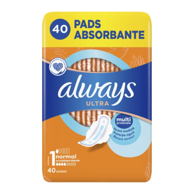 Absorbante Ultra Normal, 40 bucati, Always -