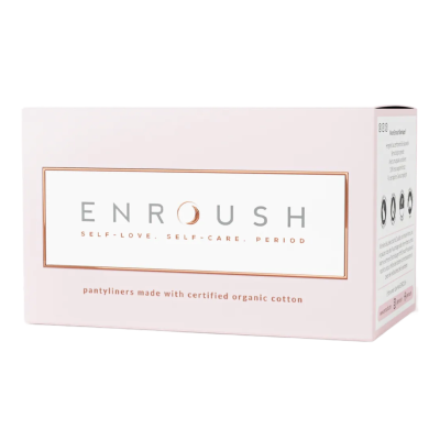 Absorbante zilnice din bumbac organic, 24 bucati, Enroush -
