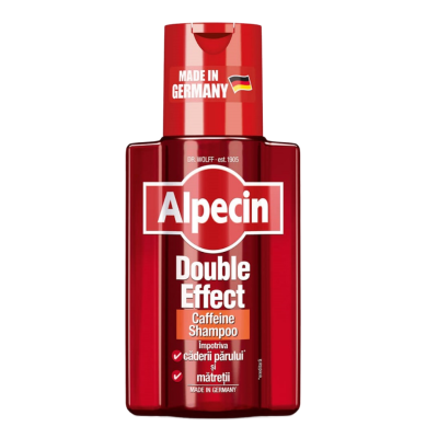 Sampon impotriva caderii parului si a matretii Double Effect Caffeine, 200 ml, Alpecin -