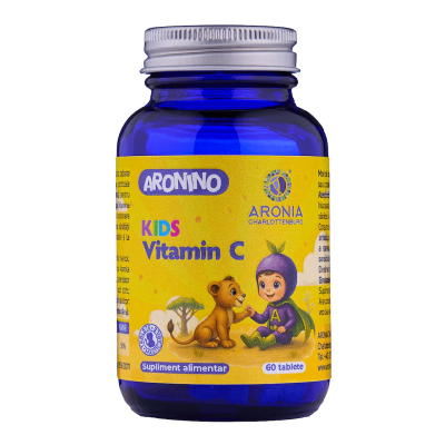 Kids Vitamina C, Aronino, 60 tablete masticabile, Aronia Charlottenburg -