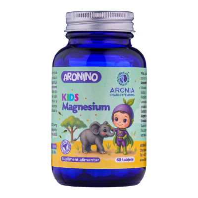 Kids Magnesium, Aronino, 60 tablete masticabile, Aronia Charlottenburg -