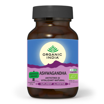 Ashwagandha Antistres, 60 capsule, Organic India -