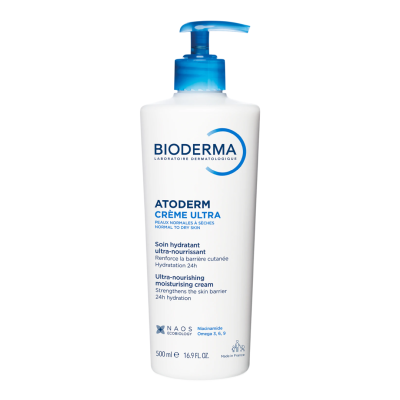 Crema hidratanta neparfumata pentru fata si corp Atoderm Ultra, 500 ml, Bioderma -