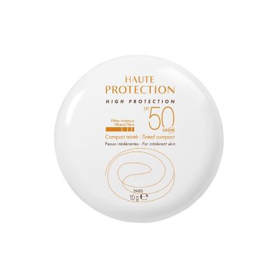 Fond de ten compact cu protectie solara SPF 50+, nuanta Beige, 10 g, Avene -