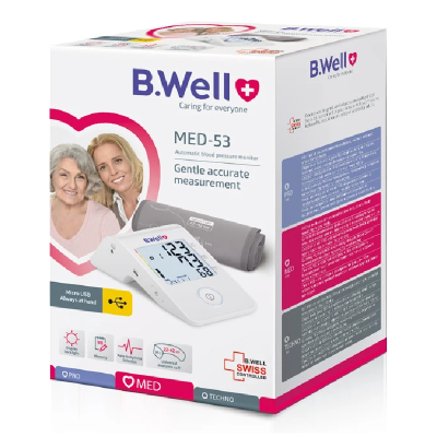Tensiometru automat pentru brat MED-53, manseta marimea M-L, 1 bucata, B.Well -