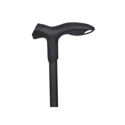 Baston reglabil cu tub de aluminiu si maner antialunecare Step Soft - Negru -