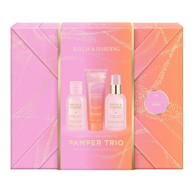 Set de ingrijire a corpului Pamper Trio, 3 piese, Baylis & Harding -