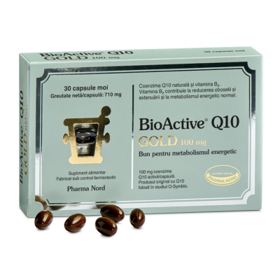 Bio Active Q10 Gold 100 mg, 30 capsule moi, Pharma Nord -