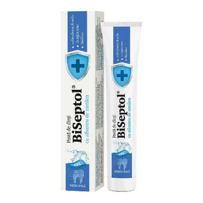 Pasta de dinti cu Argint Ionic Biseptol, 75 ml, Dacia Plant -