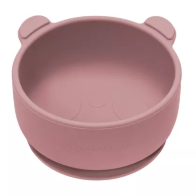 Bol din silicon Little Bear, 6 luni+, Old Rose, Appekids -